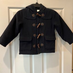 Gymboree navy blue fleece coat
